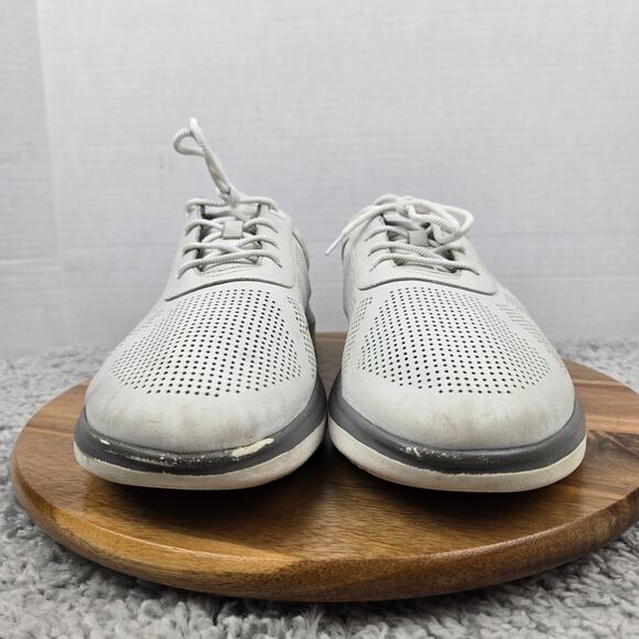 Johnston & Murphy Activate U-Throat White Leather Casual Lace Up Sneaker Mens 12 - Picture 4 of 13